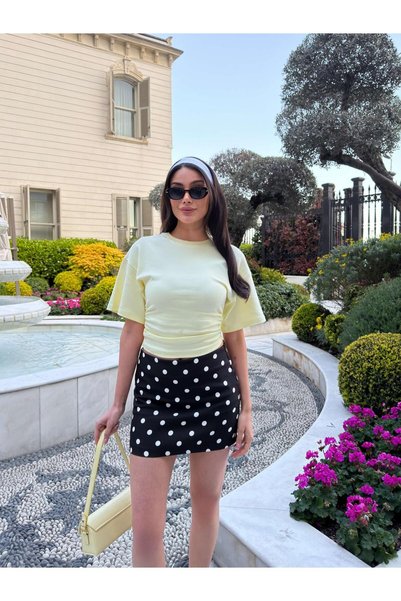 ESRAHELVACI Eh Collection Polka Dot Mini Skirt