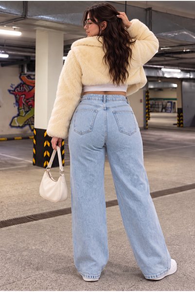 WeShaya New Season, Women'S, Battal, Light Snow Wash Denim Pants