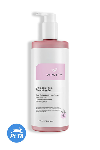 WIWIFY جل تنظيف الوجه المنقي والمنعش (مع خلاصة الصبار والبابونج + حمض الهيالو...