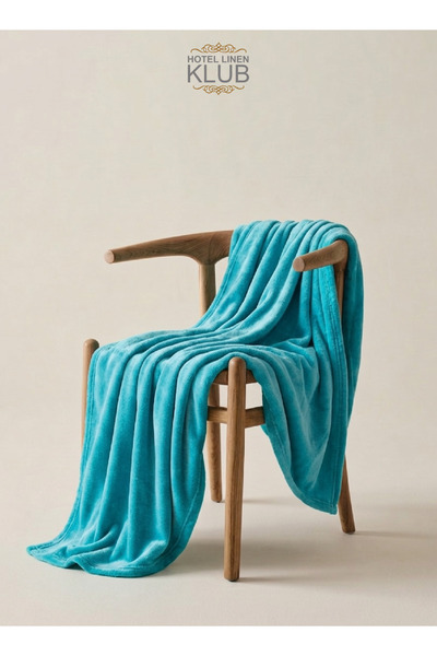 Hotel Linen Klub Double-Flannel Micro-Fleece Throw Blanket, 200 x 220 cm, Tur...