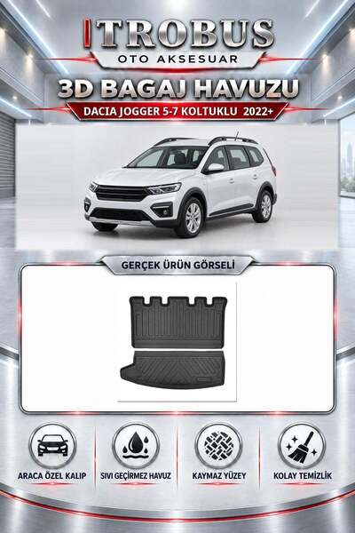 TROBUS Dacia Jogger 5 -7 Koltuk Bagaj Havuzu 2022 Sonrası
