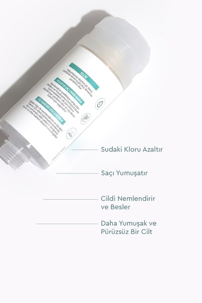 Bibimcos Madeca Shower Filter - Cilt Nemlendirici ve Besleyici Duş Filtresi 3'lü (6 Aylık Paket)