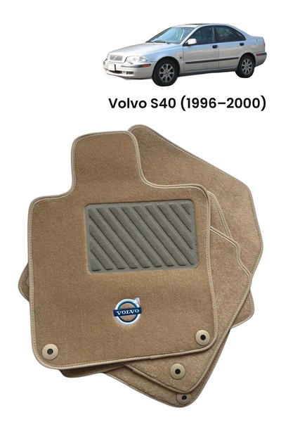GenelTedarik Oto Halı Paspas Seti Volvo S40 (1996–2000) Uyumlu | Sport | Kaym...