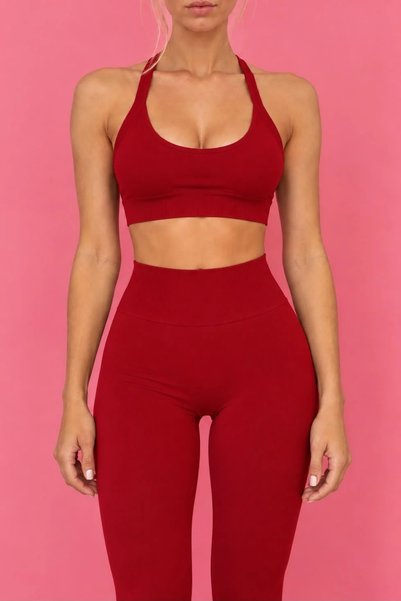Zeia Seamless Neckline Detailed Sports Bra