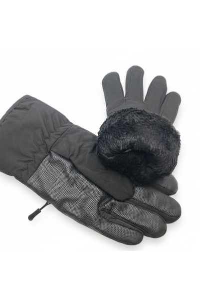 Mustran Xl/Xxl Men's Wide Fit Fleece Lined Size Touchscreen Ski Snow Motor Gloves