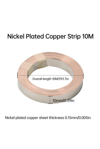Choice7 Type B 10M 0.15x10mm 5m/10m T2 Pure Copper Strip/Nickel-Plated Copper...