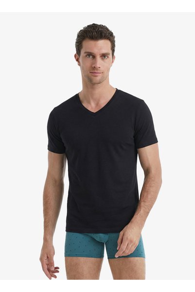 Blackspade Ανδρικό T-shirt με λαιμόκοψη V Aura 9508 - Μαύρο