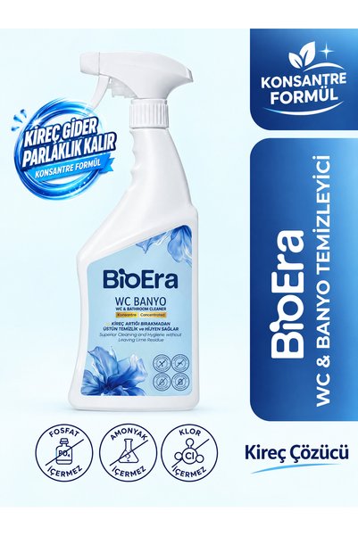 BioEra Tuvalet & Banyo Leke, Kireç Temizleyici Ultra Hijyen Konsantre Sprey 7...