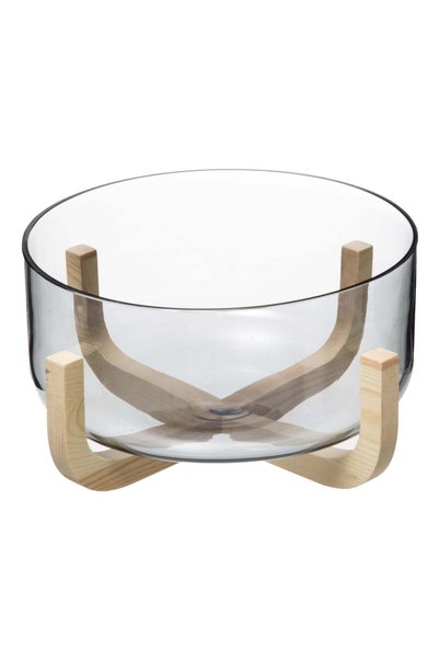 Secret de Gourmet Bol pentru salată "Arha" - Sticlă fumurie, D.24 cm