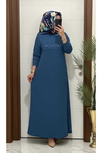 modasura 1444 K 100 ındıgo ILAYDA halkalı model fitilli burgu kumaş buyuk bed...