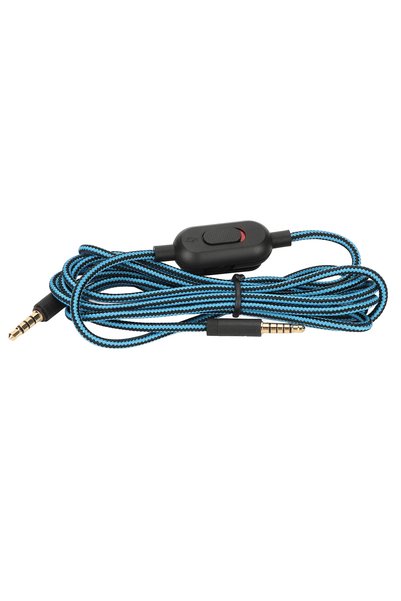Choice1 Blue Gaming Headset Cable Woven Earphone Cord with Volume Control and...