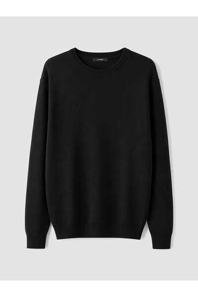 LC Waikiki Nevavm Black Men's Sweater with a Difference