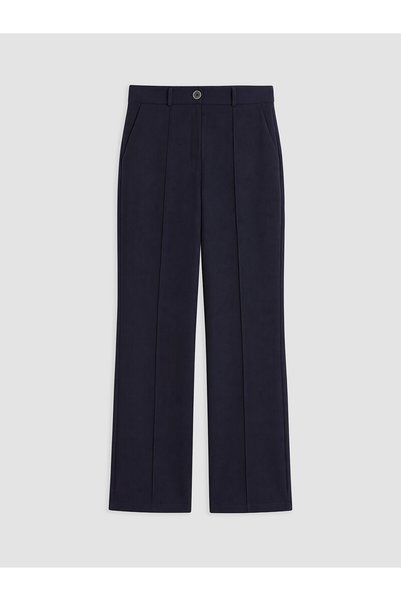 LC Waikiki Nevavm Navy Blue Straight Standard & Regular Spanish Leg Women's T...