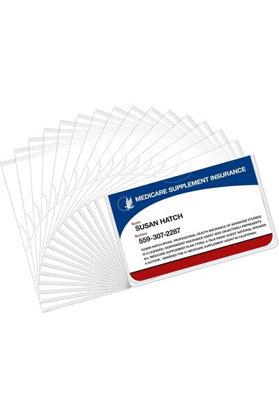 Generic 16 Pack Clear Plastic Card Protector Sleeves | Waterproof & Durable H...