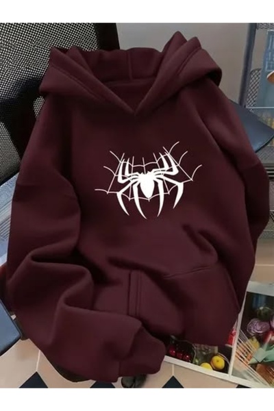 Vordevia Network Design Printed Cotton 3 Thread Threaded Oversize Sweatshirt