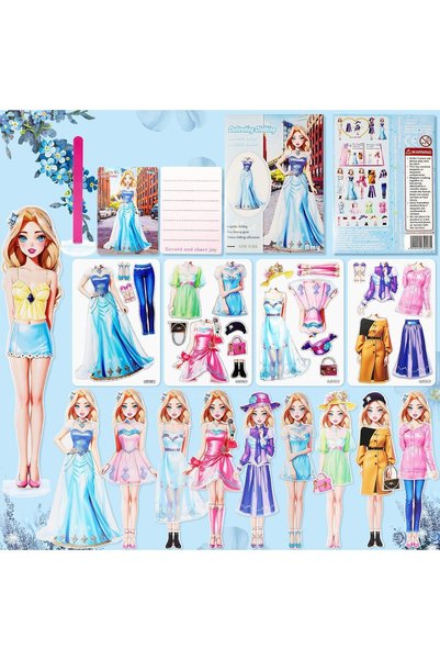 Generic Magnetic Dress Up Dolls, Magnetic Princess Dress Up Paper Dolls Magne...