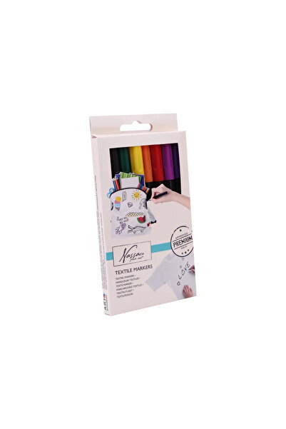 Nassau Set 8 markere pentru textile, Fine Art,