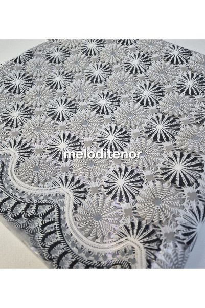 Lace Transparent Overlay Motif Lacework Look Small Daisy Floral Pattern Wavy Scalloped Edge Square Pvc Oilcloth Tablecloth