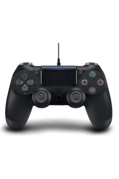 OEM Ενσύρματο xειριστήριο για PS4 DOUBLE-motor vibration 4 σε μαύρο χρώμα