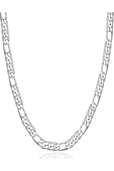 Generic 925 Sterling Silver Figaro Chain Necklace 5mm, Sterling Silver Chain ...