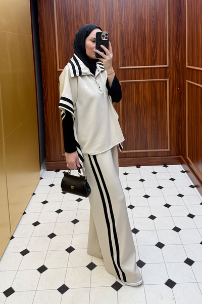 Melike Tatar Costum de scufundări cu dungi 3-4589