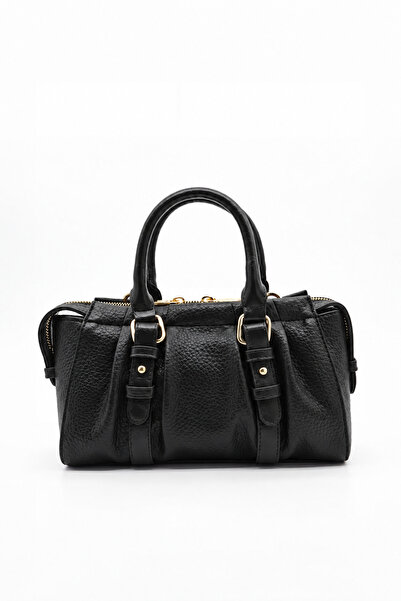 Zühre Zipper Bag with Strap Black 0072