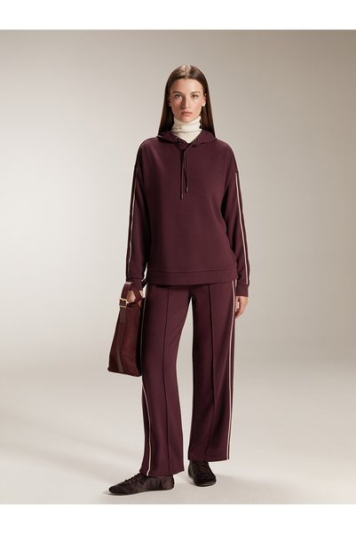 LC Waikiki Nevavm Farkıyla Lcw Everyday Plum Diver Fabric Straight Loose & Ba...