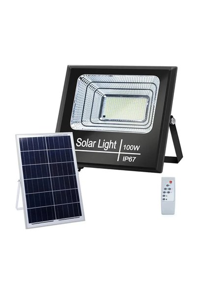 OEM Aigostar - LED Dimmable ηλιακός προβολέας LED/100W/3,2V IP67 με τηλεχειρι...