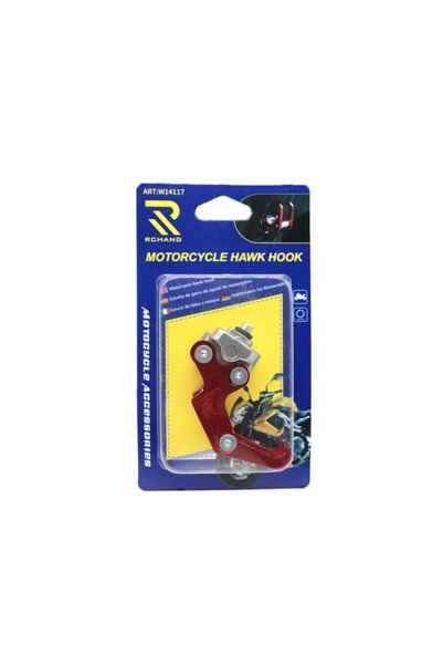 OEM Γάντζος μοτοσικλέτας W14117 - Motorcycle hawk hook, σκούρο κόκκινο Rchang