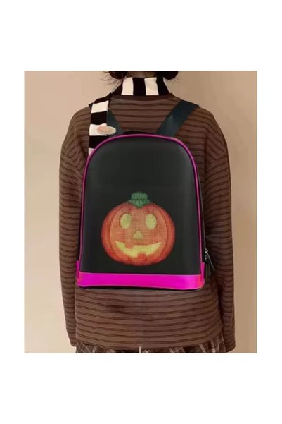 OEM Σακίδιο LED aδιάβροχο - Smart LED Backpack μαύρο/Φούξια