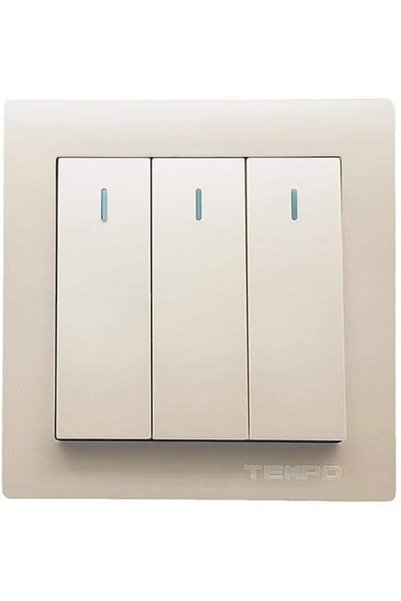 Generic 2 Gang 1 Way Pearl Light Switch – Elegant Wall Mounted Electrical Swi...