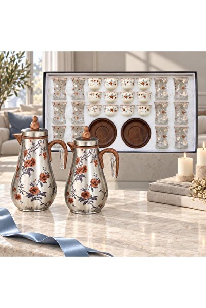 laverahome Pink 38-Piece Premium Hospitality Set with 2 Thermoses |