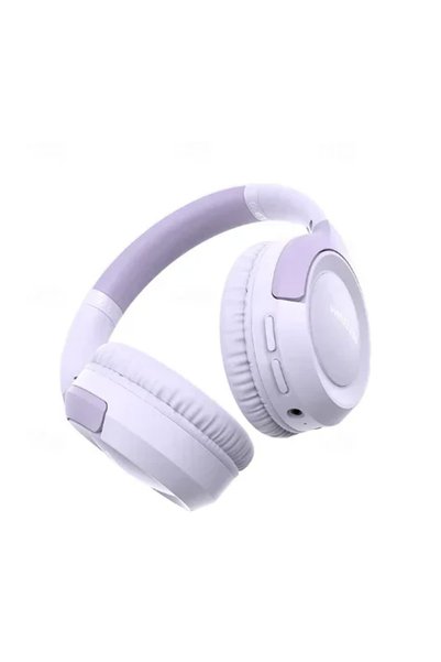 OEM Ασύρματα Bluetooth ακουστικά Over Ear μωβ L950