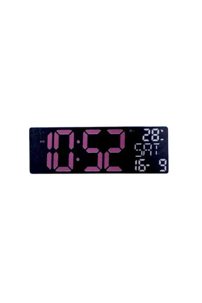 OEM Ηλεκτρονικό Ψηφιακό Ρολόι LED JH-3211 Μαύρο/μωβ