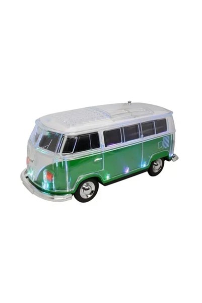 OEM Ασύρματο ηχείο Mini Bus Wireless Speaker με LED φωτισμό WS267BT σε πράσιν...