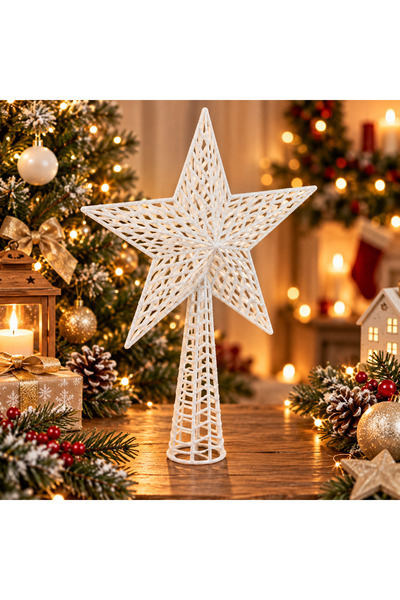 Fééric Lights and Christmas Stea decorativă pentru vârful bradului de Crăciun...