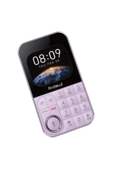 Andowl Mini κινητό τηλέφωνο 790mAh Dual SIM 2G P16 σε μωβ χρώμα