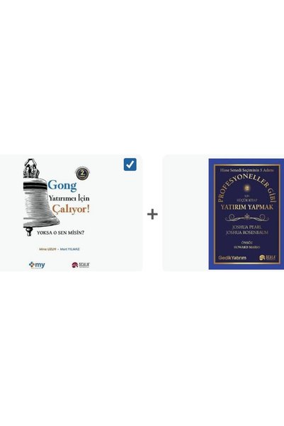 Scala Yayıncılık gong yatirimci icin caliyor+profesyoneller gibi yatirim yapmak=(2 kitap+
