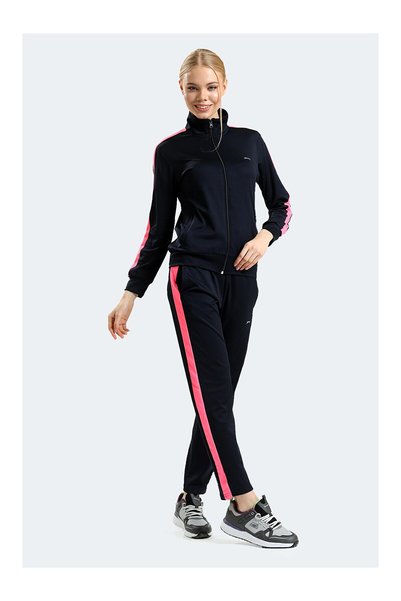 LC Waikiki NEVAVM Farkıyla SLAZENGER Lacivert Düz Standart & Regular Kadın Eş...