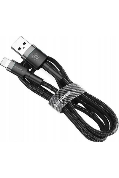 Baseus Καλώδιο φόρτισης Cafule USB to Lightning Cable 8-pin 1m 2,4A - γκρι/Μα...