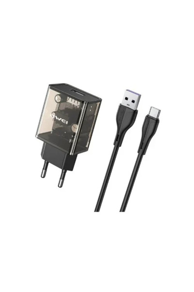 AWEI Αντάπτορας Φόρτισης με Καλώδιο TypeC Fast Charge 2.4A C9T