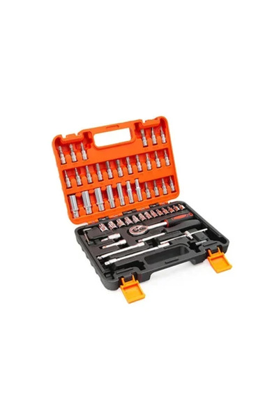 OEM Καστάνια με καρυδάκια 1\4″ 53 τεμάχια σε κασετίνα μεταφοράς Pervoi CTC-687