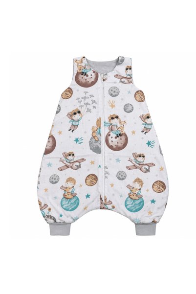 Kidizi Sac de dormit cu picioare copii Micul Print 6-18 luni – 1 TOG, mansete...
