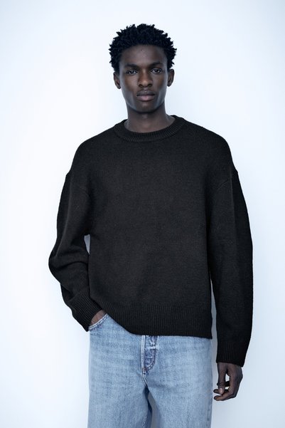 Pull & Bear Basic bisiklet yaka kazak