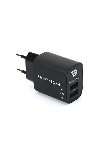 OEM Baykron Έξυπνος Προσαρμογέας Τοίχου ΕΕ Διπλό USB 2.4A 12W BKR-SL-WC-2.4A-EU