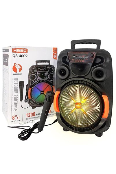 OEM Ηχείο στερεοφωνικό Bluetooth RGB καραόκε 37x25x20 εκ. Homie 108518 - 1 τε...