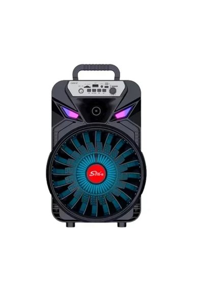 OEM Ασύρματο ηχείο karaoke Bluetooth με μικρόφωνο ZQS8167 σε μαύρο χρώμα