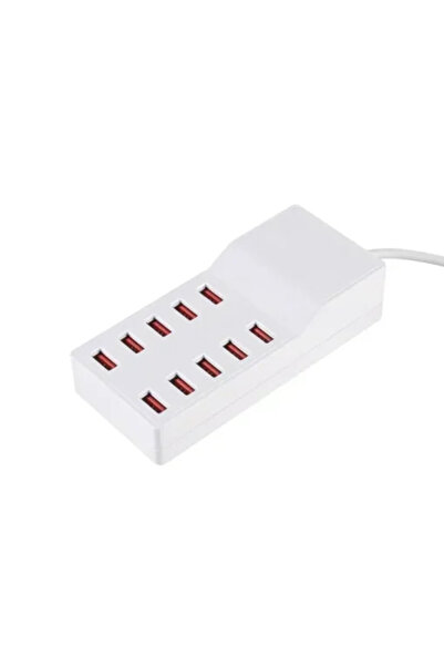 OEM Έξυπνος φορτιστής συσκευών με 10 θύρες USB 50W Jiageng JG635 σε λευκό χρώμα
