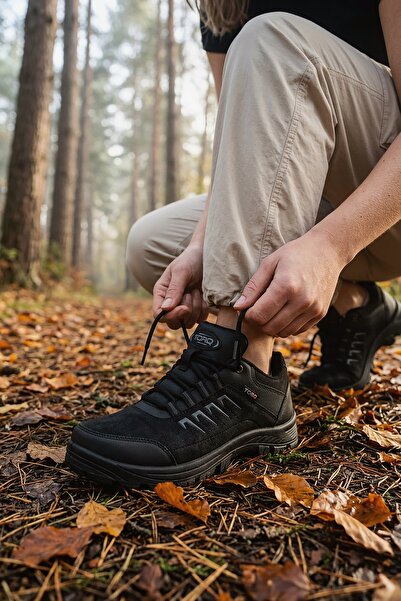 Modafırsat UNİSEX Outdoor Trekking Bot Su Kar Soğuk Dayanıklı Ayakkabı