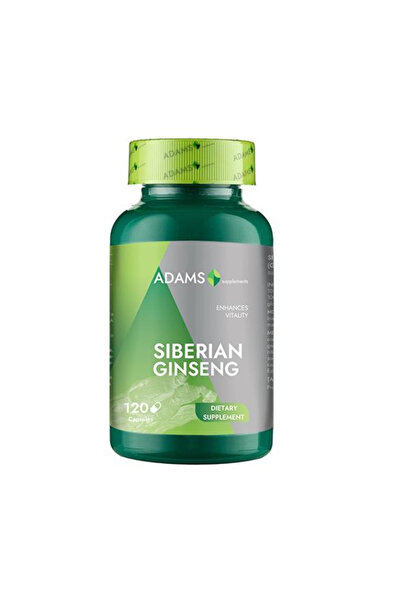 Adams Supplements Suplimente Siberian Ginseng Adams, 120 capsule